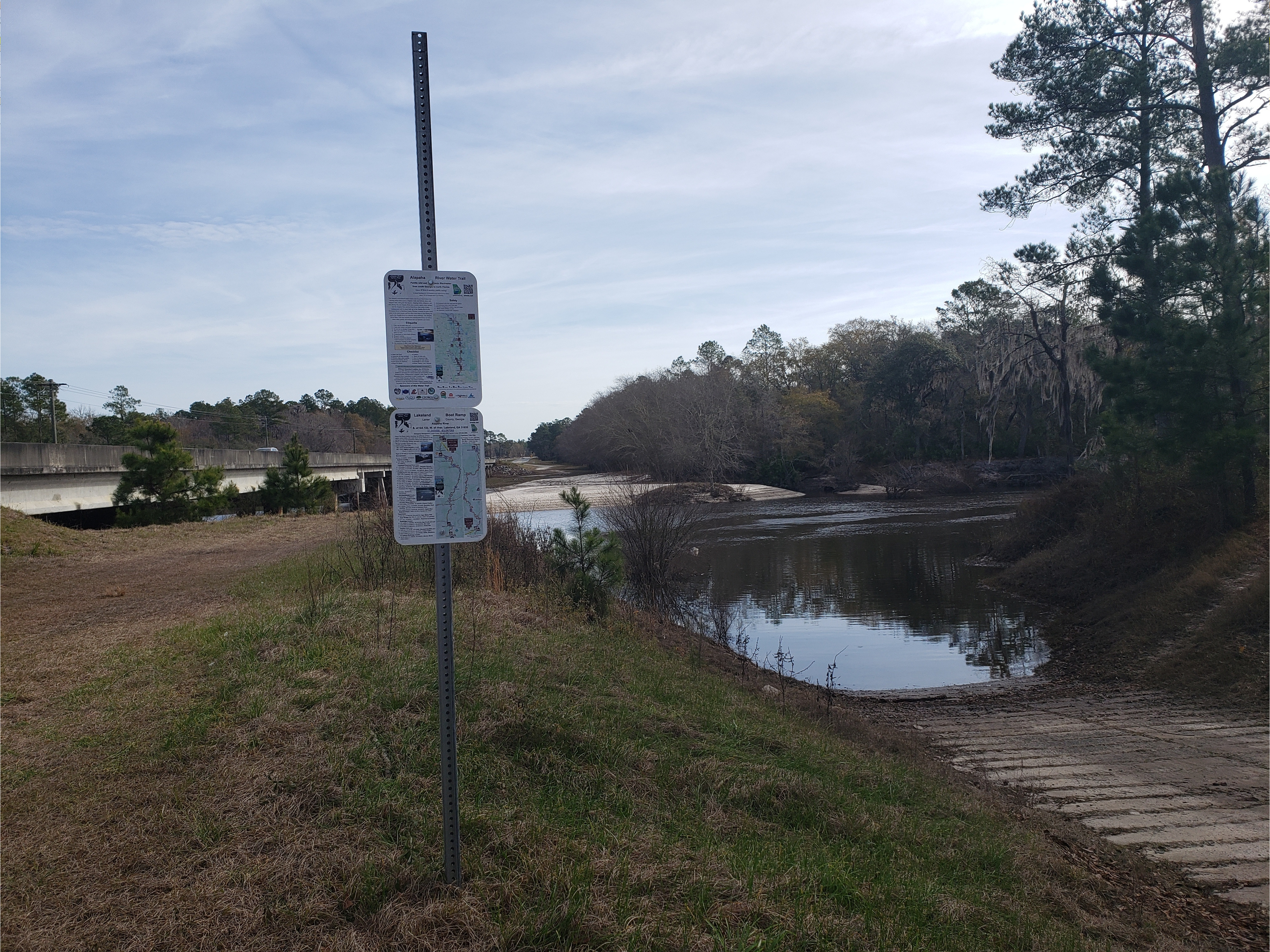 Lakeland Boat Ramp, Alapaha River @ GA 122 2022-02-03