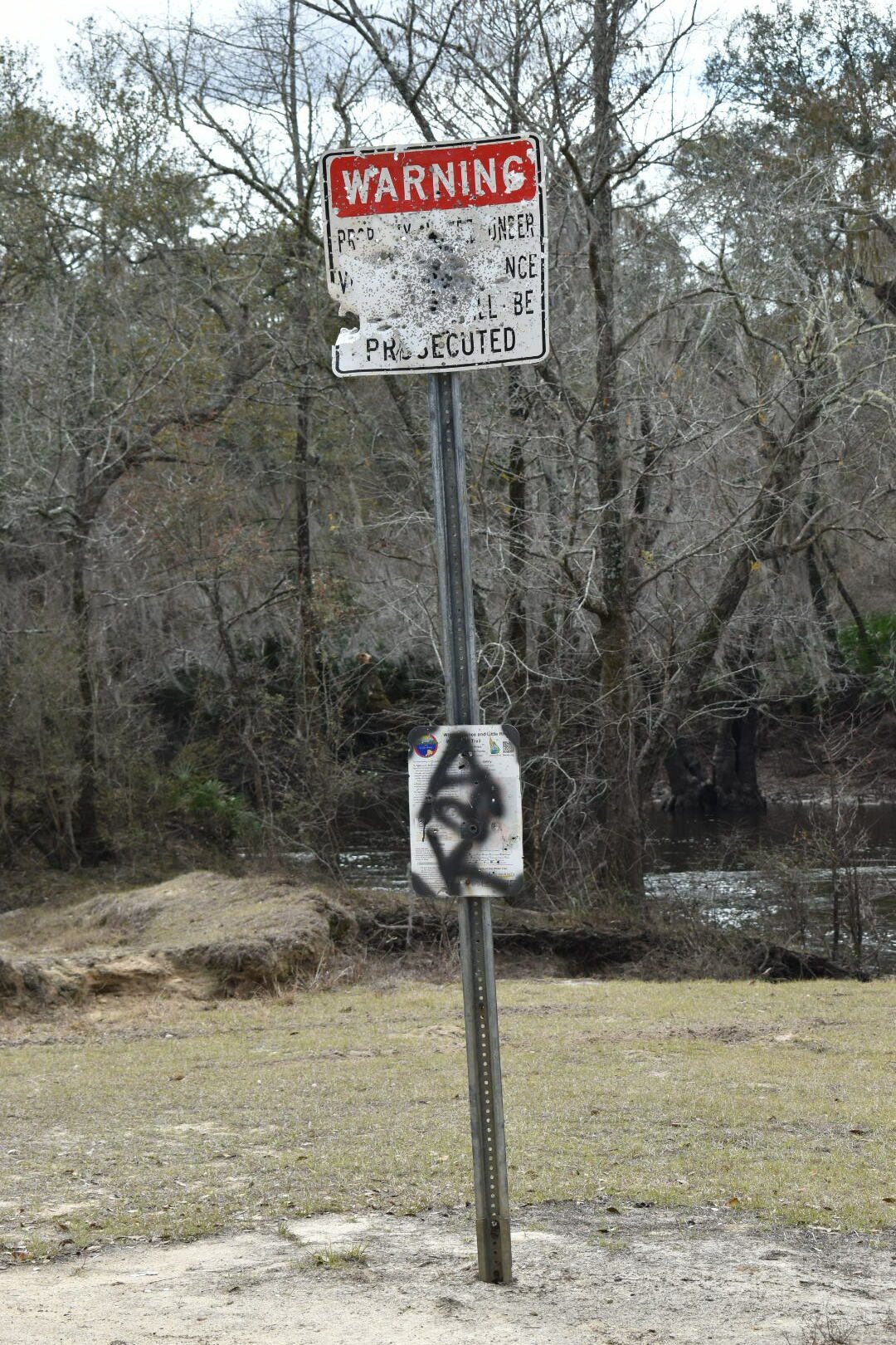 Nankin Boat Ramp Sign, Withlacoochee River @ Clyattville-Nankin Road 2022-02-03