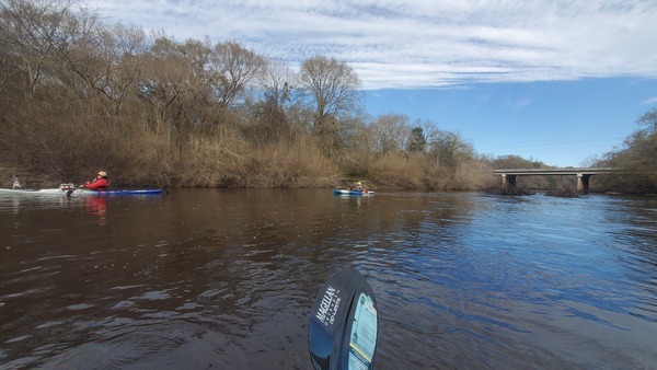 Back upstream to the US 41 bridge, 10:26:04, 30.5275897, -83.0383804