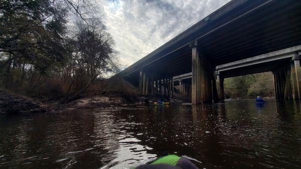 I-75 bridges, left (east) bank, 11:14:33, 30.4993854, -83.0407224