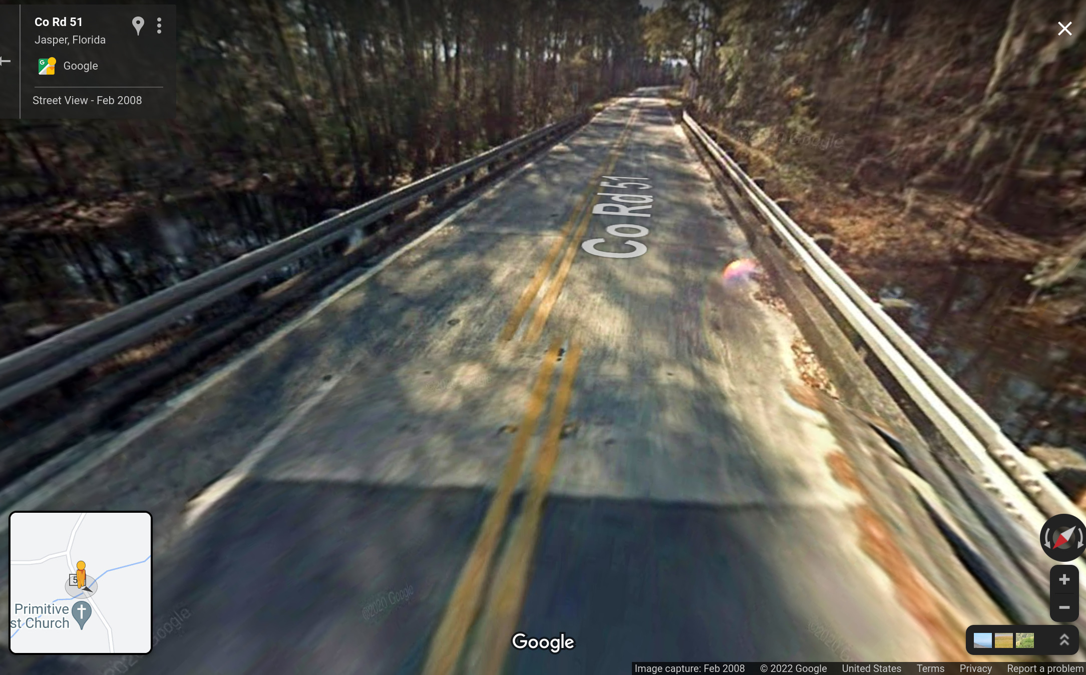 CR 51 Bridge, Little Alapaha River; Photo: Google Streetview