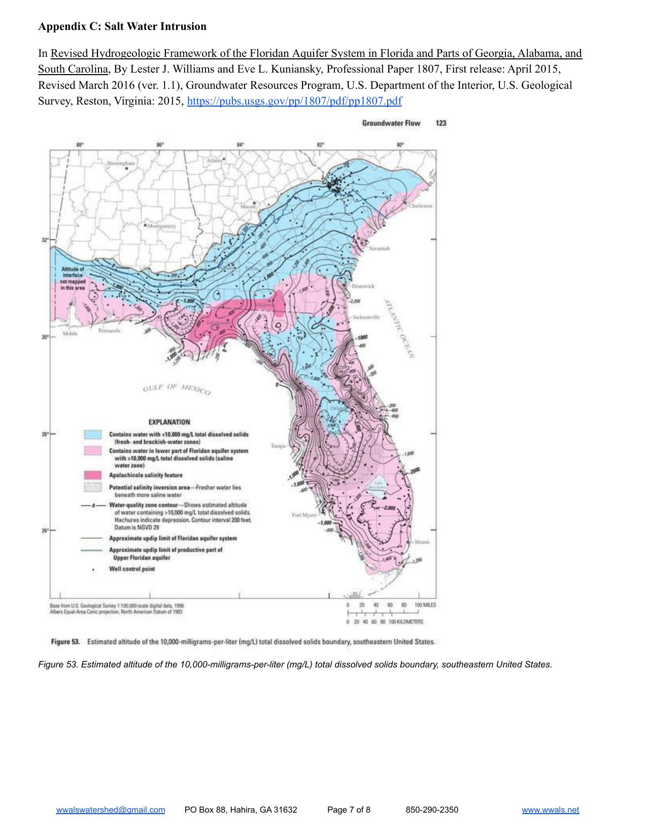 Appendix C: Salt Water Intrusion