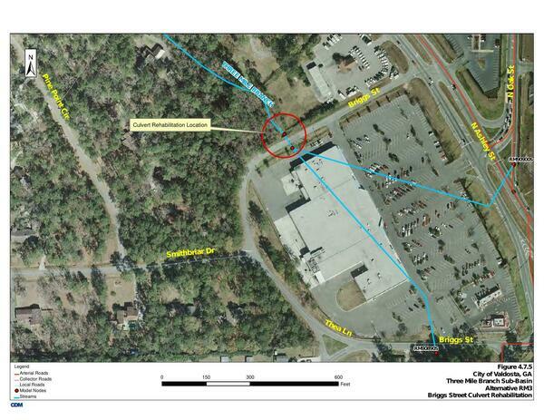 Briggs Street Culverts, Three Mile Branch Sub-Basin --Valdosta SWMP