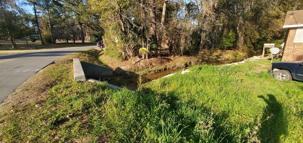 Looking north, upstream bridge, 16:34:41, 30.8683204, -83.2845869