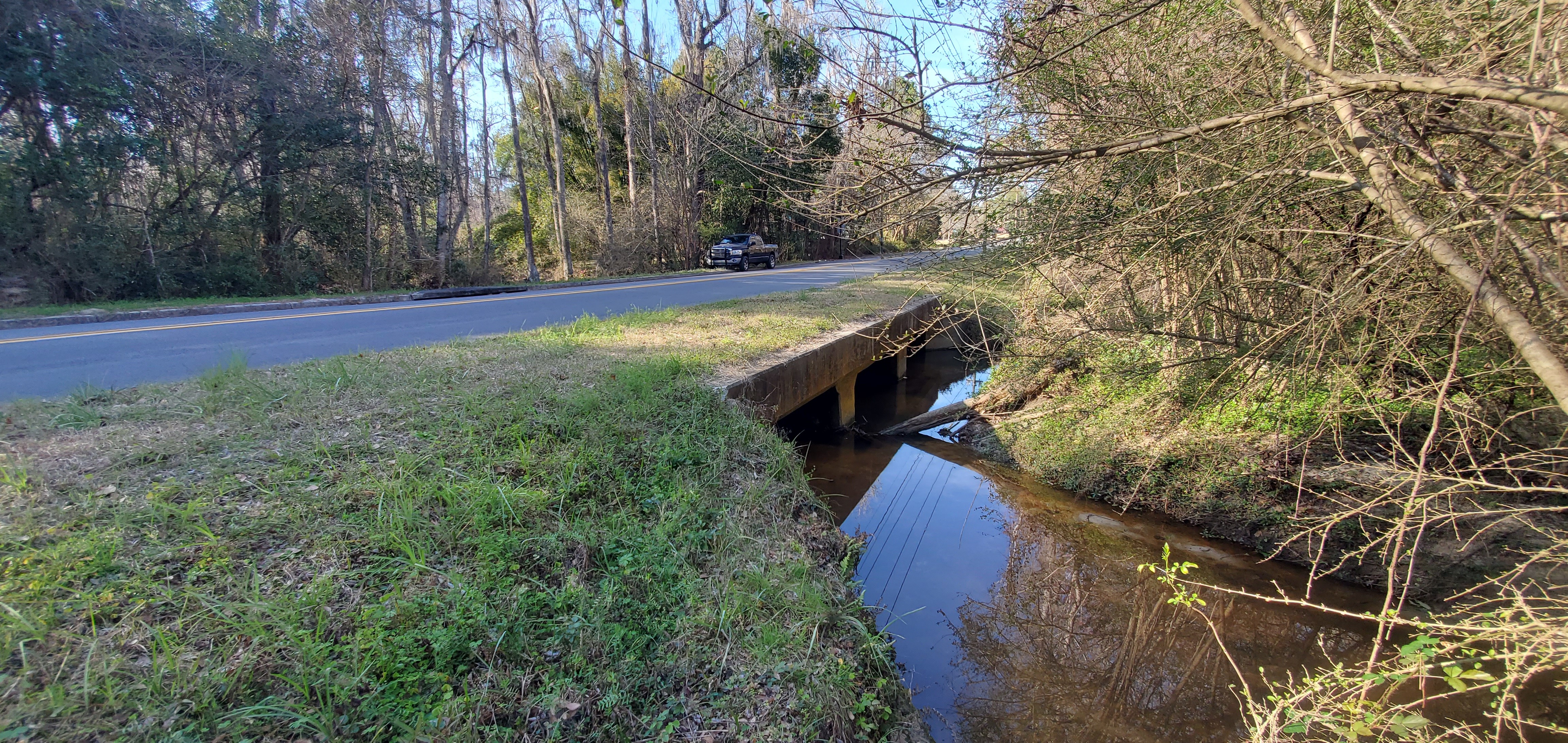 Bridge from upstream, 16:04:57, 30.8633415, -83.3018343