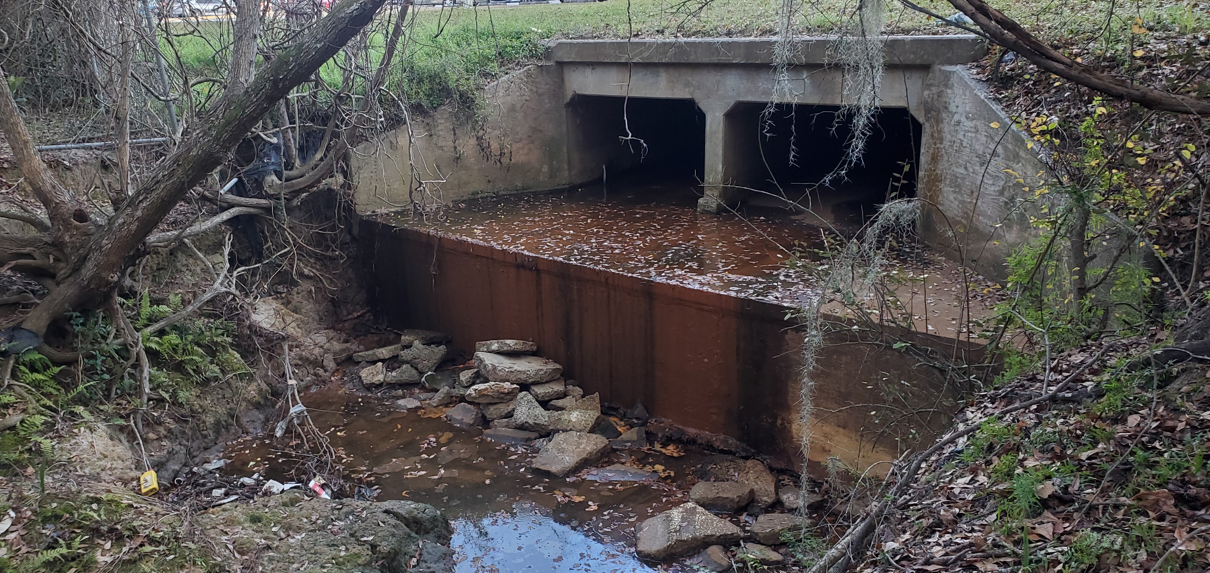 Trash, downstream bridge, 17:25:06, 30.8759386, -83.2944129