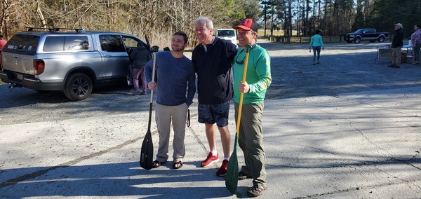 Valdosta Mayor Scott James Matheson with paddlers, 09:24:27, 30.8513649, -83.3472962