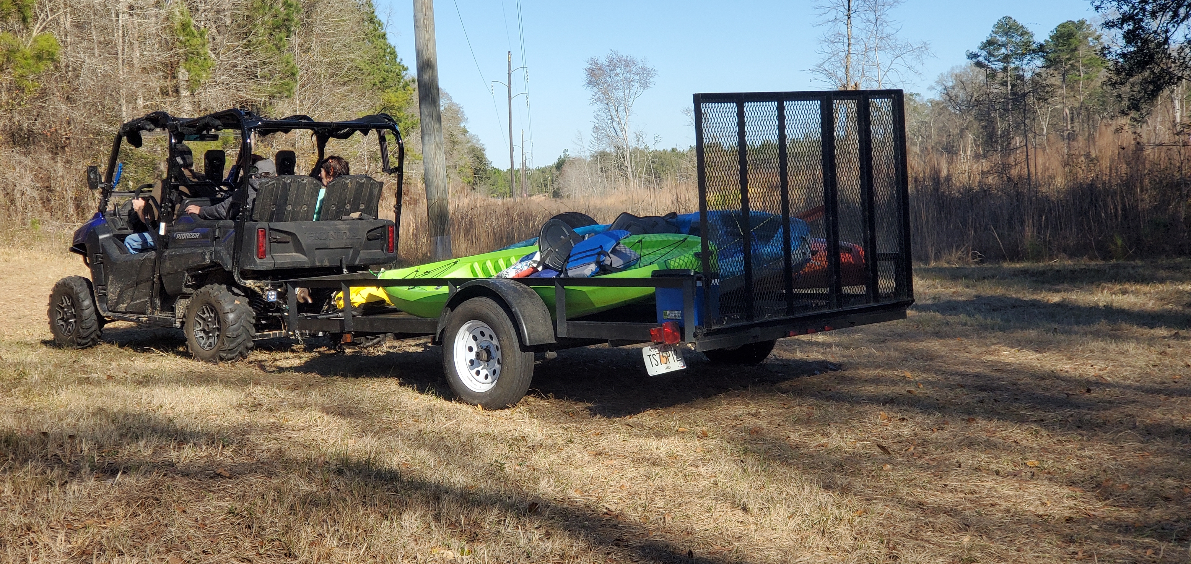 Boats on trailer at takeout, 15:54:12, 30.7893570, -83.4511320