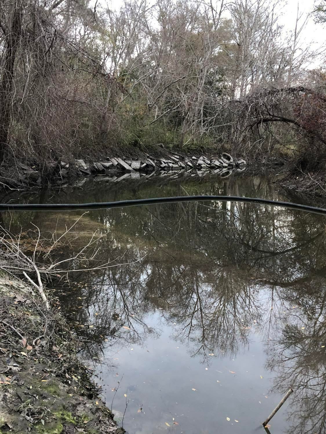 Boom restuffed Sugar Creek 2022-02-04 Photo: Russell McBride