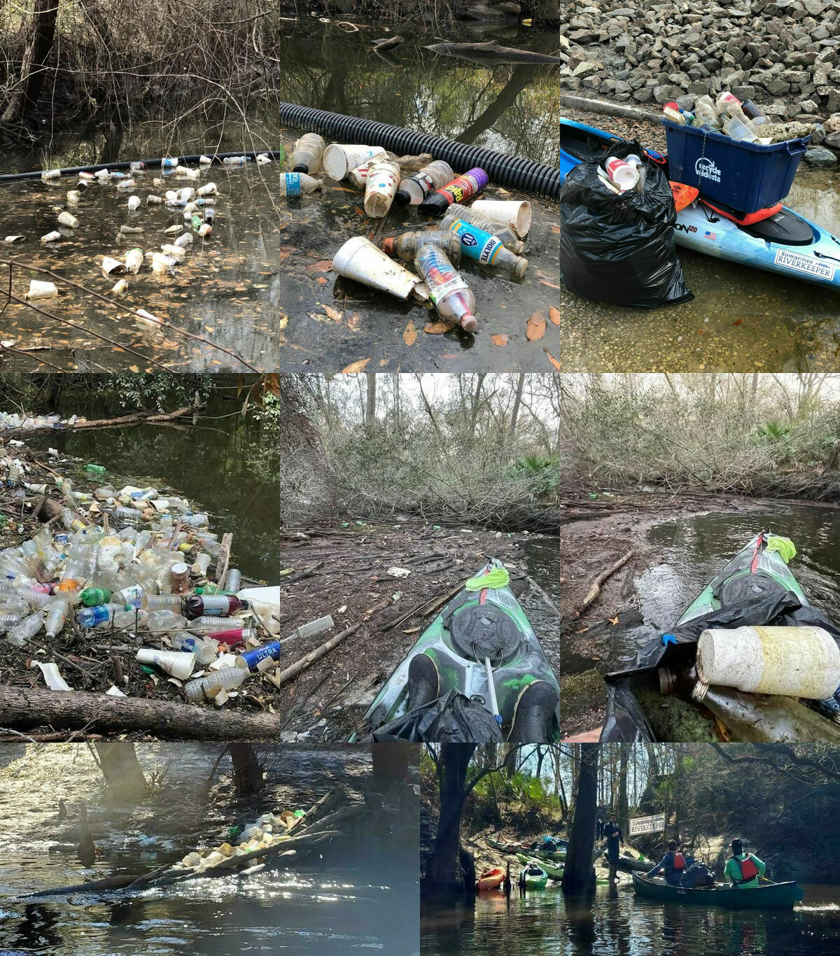 [Valdosta Trash on Sugar Creek, Withlacoochee River, Little River]