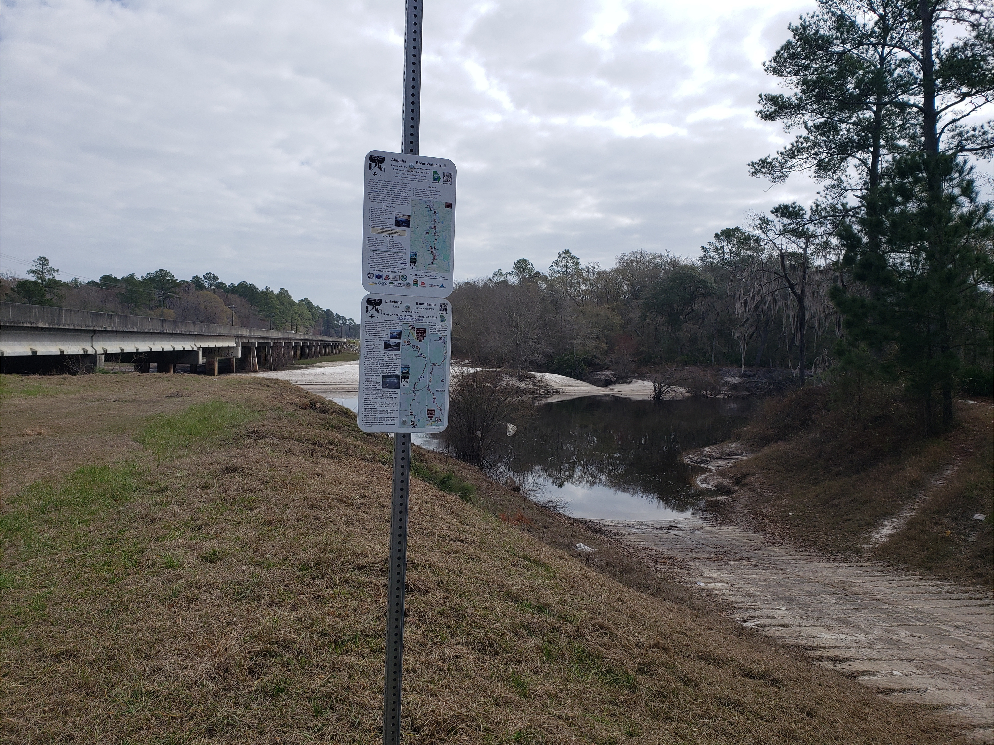 Lakeland Boat Ramp, Alapaha River @ GA 122 2022-02-24