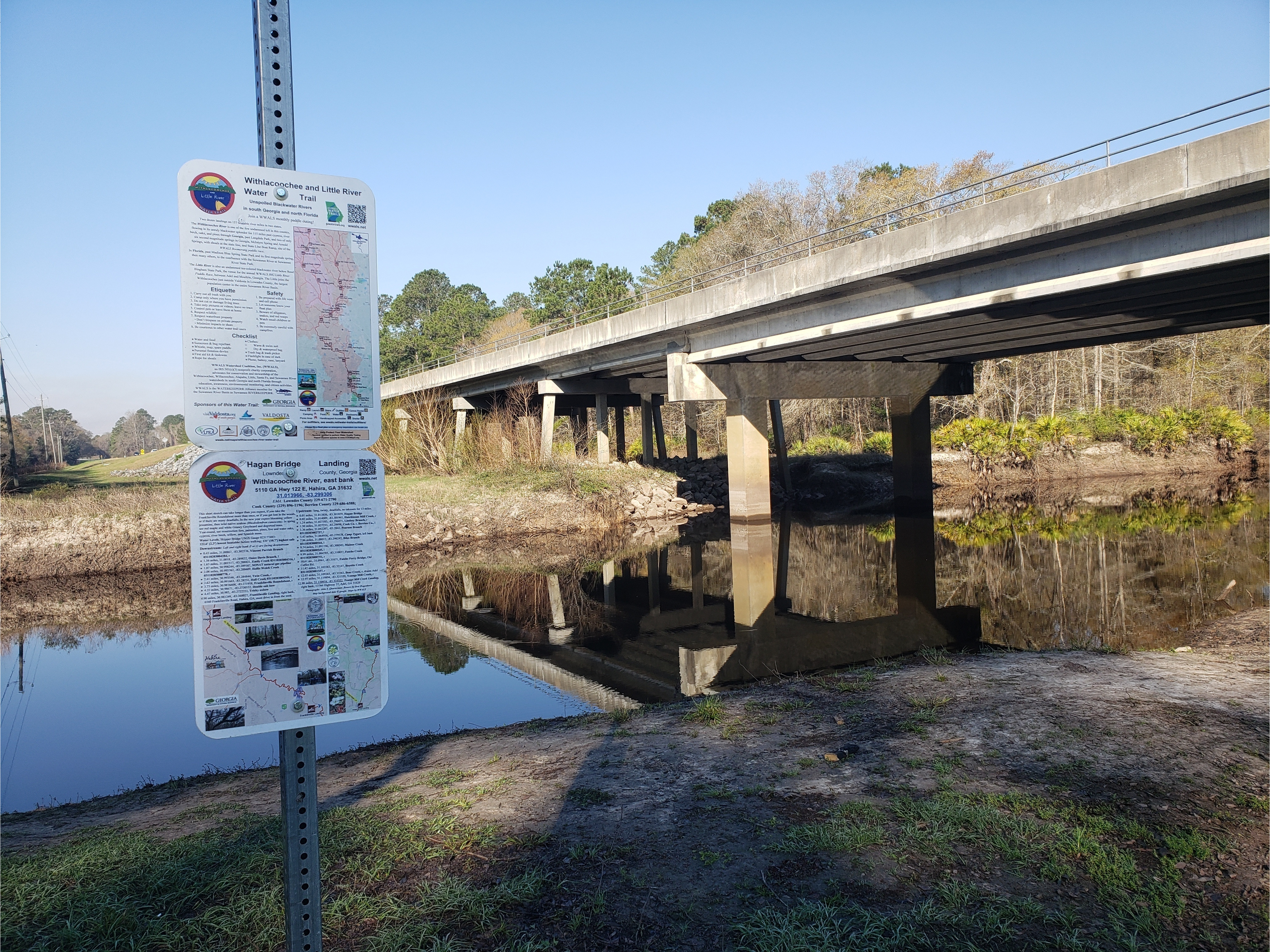 Hagan Bridge Landing, Withlacoochee River @ GA 122 2022-03-03