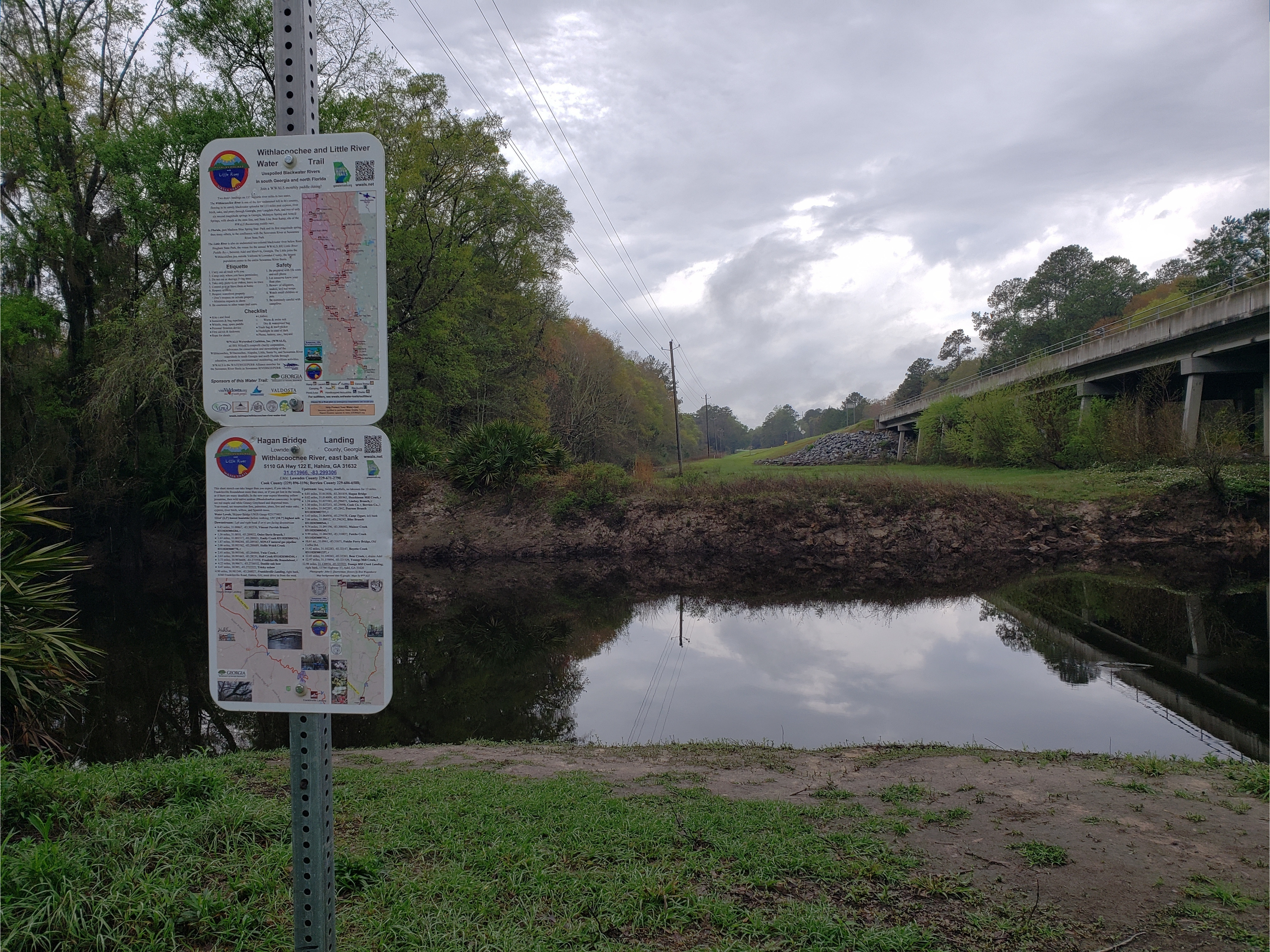 Hagan Bridge Landing, Withlacoochee River @ GA 122 2022-03-10