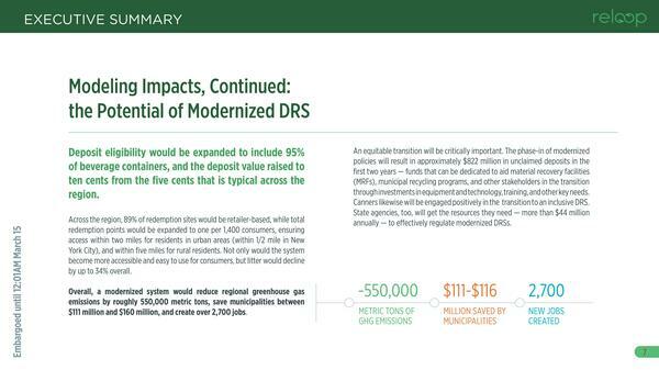 Modeling Impacts, Continued: the Potential of Modernized DRS