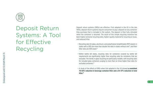 [Deposit Return Systems: A Tool for Effective Recycling]