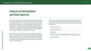 [Impacts on Municipalities and State Agencies]