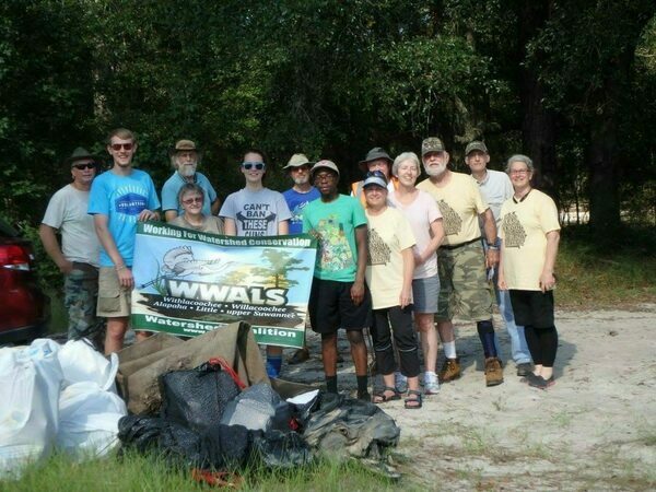 [Chris Mericle, Tony Rowden, John S. Quarterman, Heather Brasell, Live Cote, Jyrell, Deanna Mericle, shirley Kokidko, Dave Hetzel, Bret Wagenhorst, Gretchen Quarterman, and a few anonymeese, in WWALS Adopt-A-Stream Cleanup at Berrien Beach Landing (GA 168) --Gretchen Quarterman 2016-09-10 https://wwals.net/?p=22533]