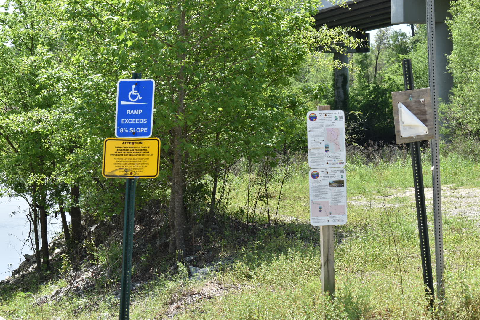 State Line Boat Ramp Sign, Withlacoochee River @ GA 133 2022-04-07