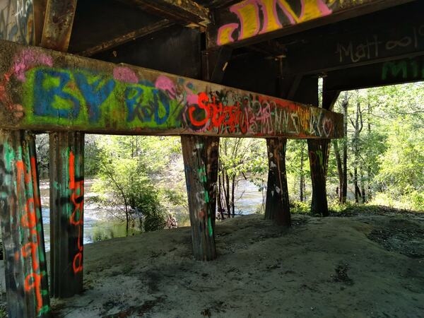 Grafitti, Bridge, Nankin Boat Ramp, Withlacoochee River @ Clyattville-Nankin Road 2022-04-15