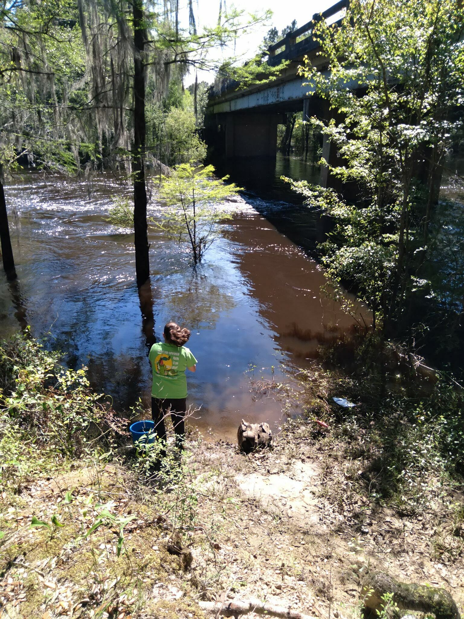 Sampling Nankin Boat Ramp, Withlacoochee River @ Clyattville-Nankin Road 2022-04-15