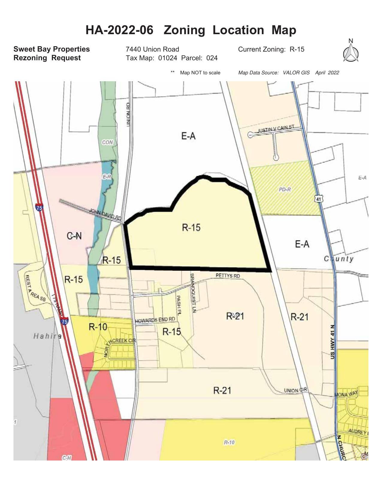 Zoning Location Map