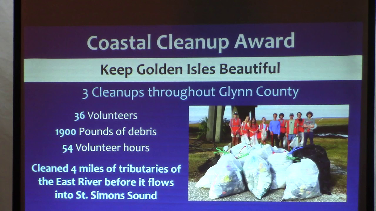 Movie: Coastal Cleanup Award: Keep Golden Isles Beautiful, Glynn County (17M)