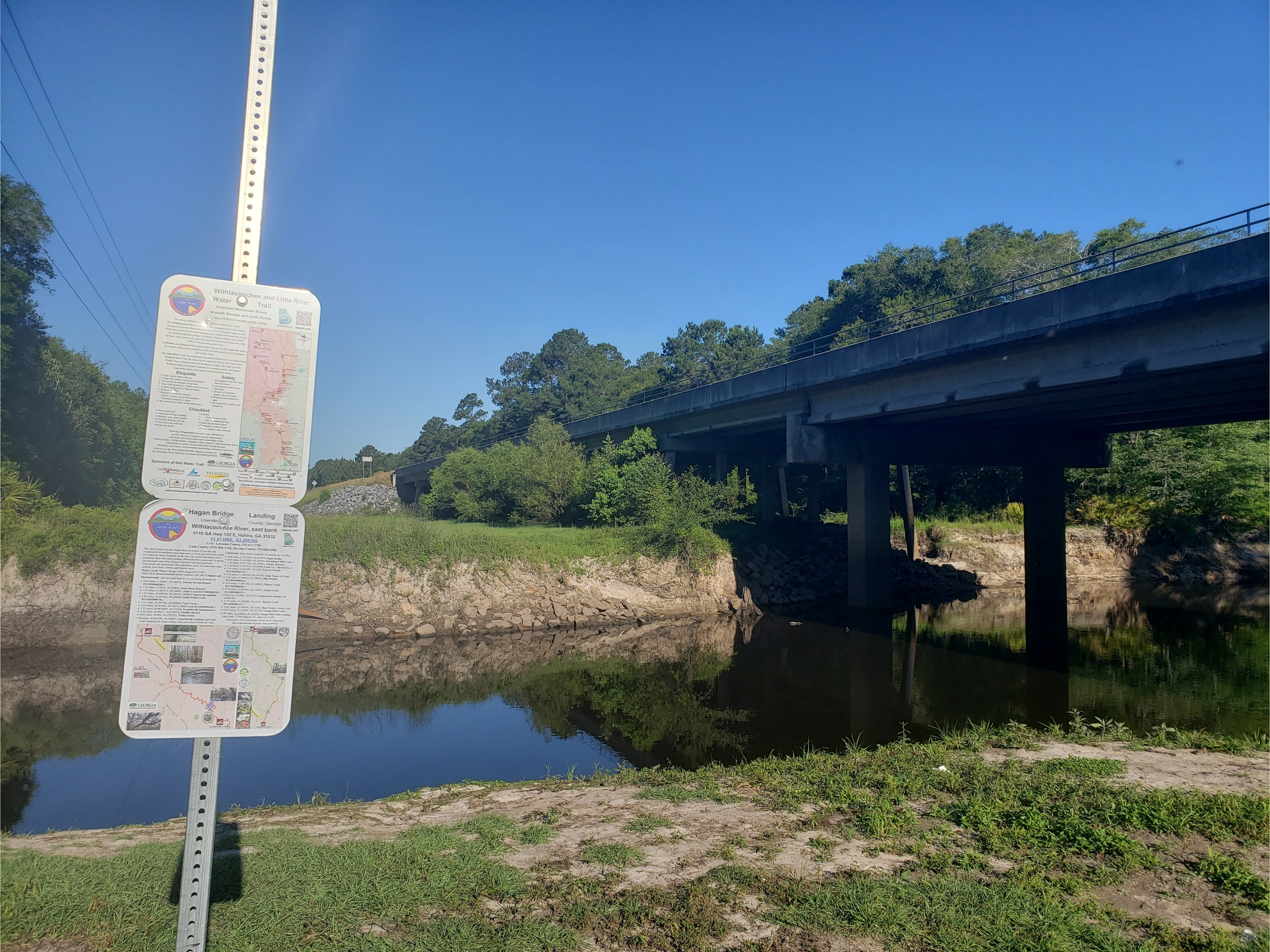 Hagan Bridge Landing, Withlacoochee River @ GA 122 2022-05-12