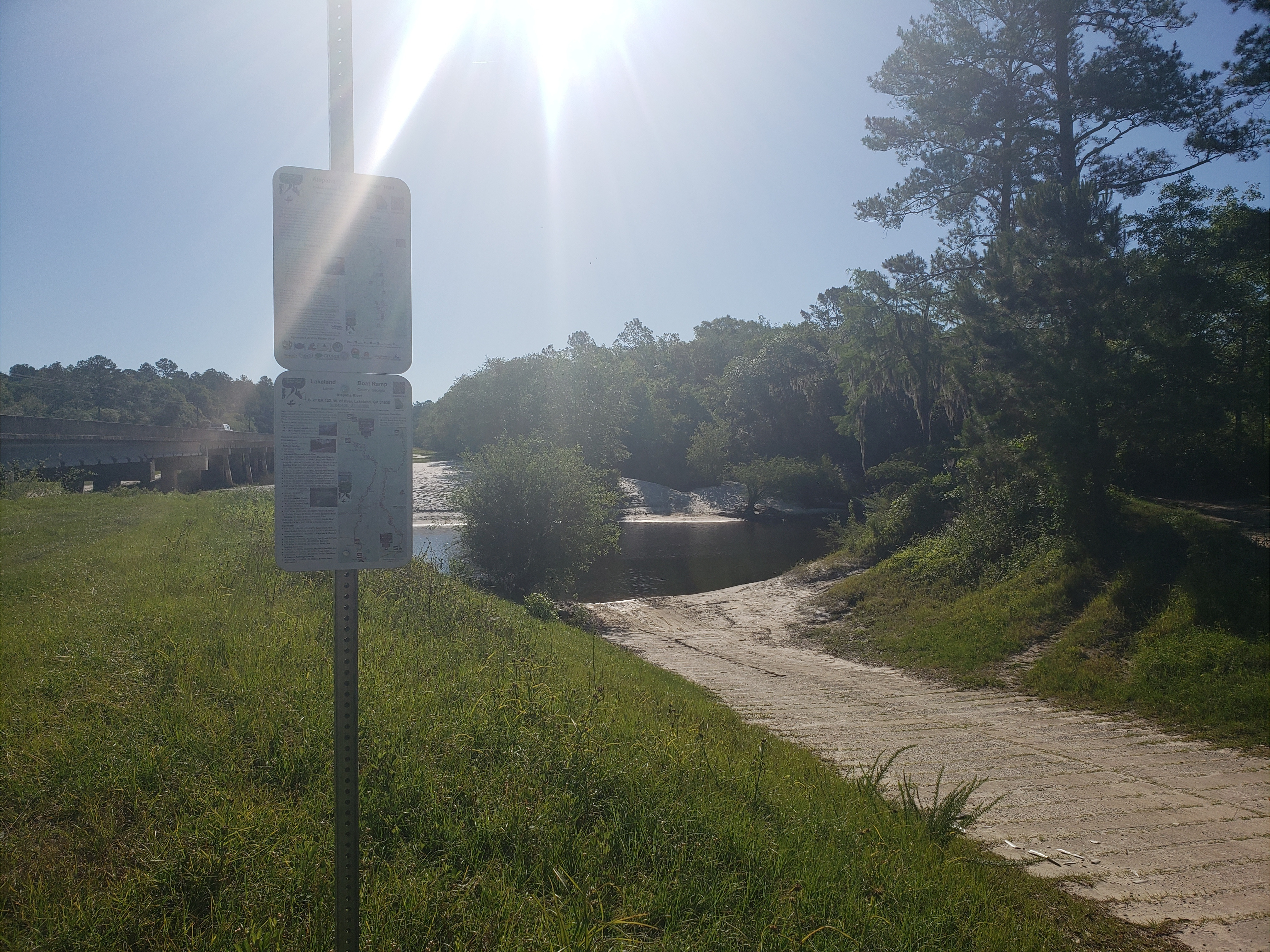 Lakeland Boat Ramp, Alapaha River @ GA 122 2022-05-12