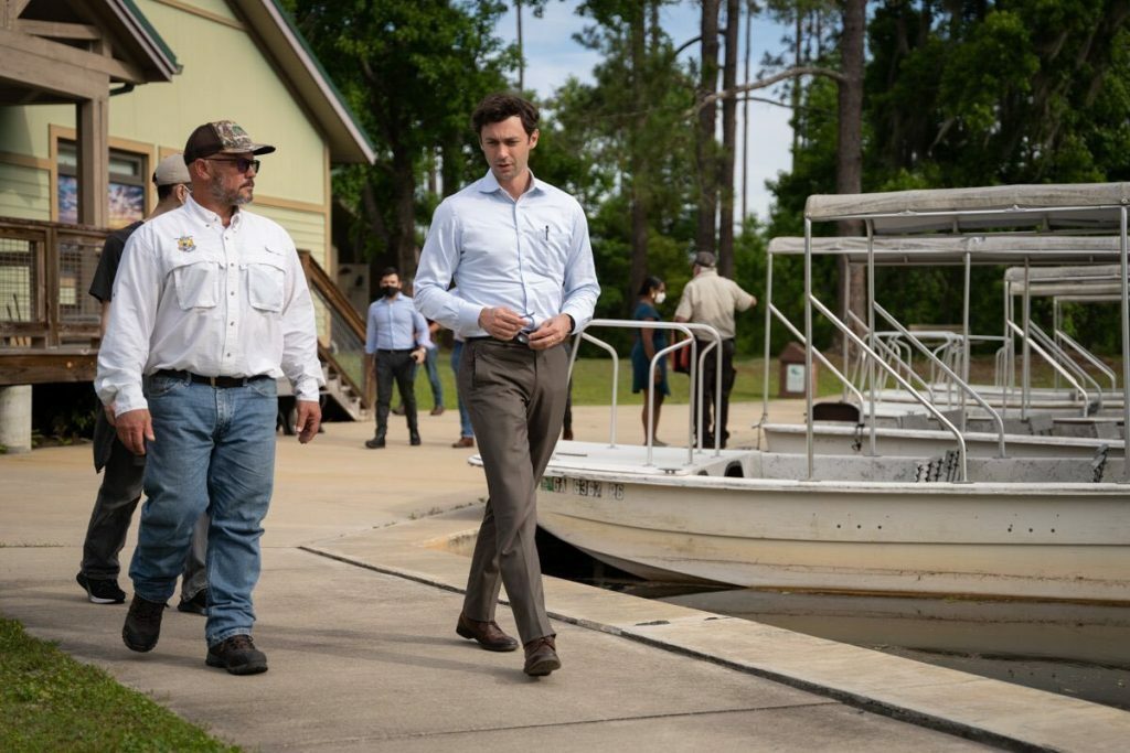 [Sen. Ossoff at the Okefenokee Swamp 2021-05-14]