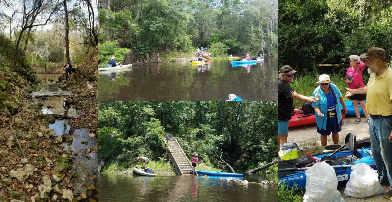 Distributary, Boats, Withlacoochee River, Hardee Spring, Trash