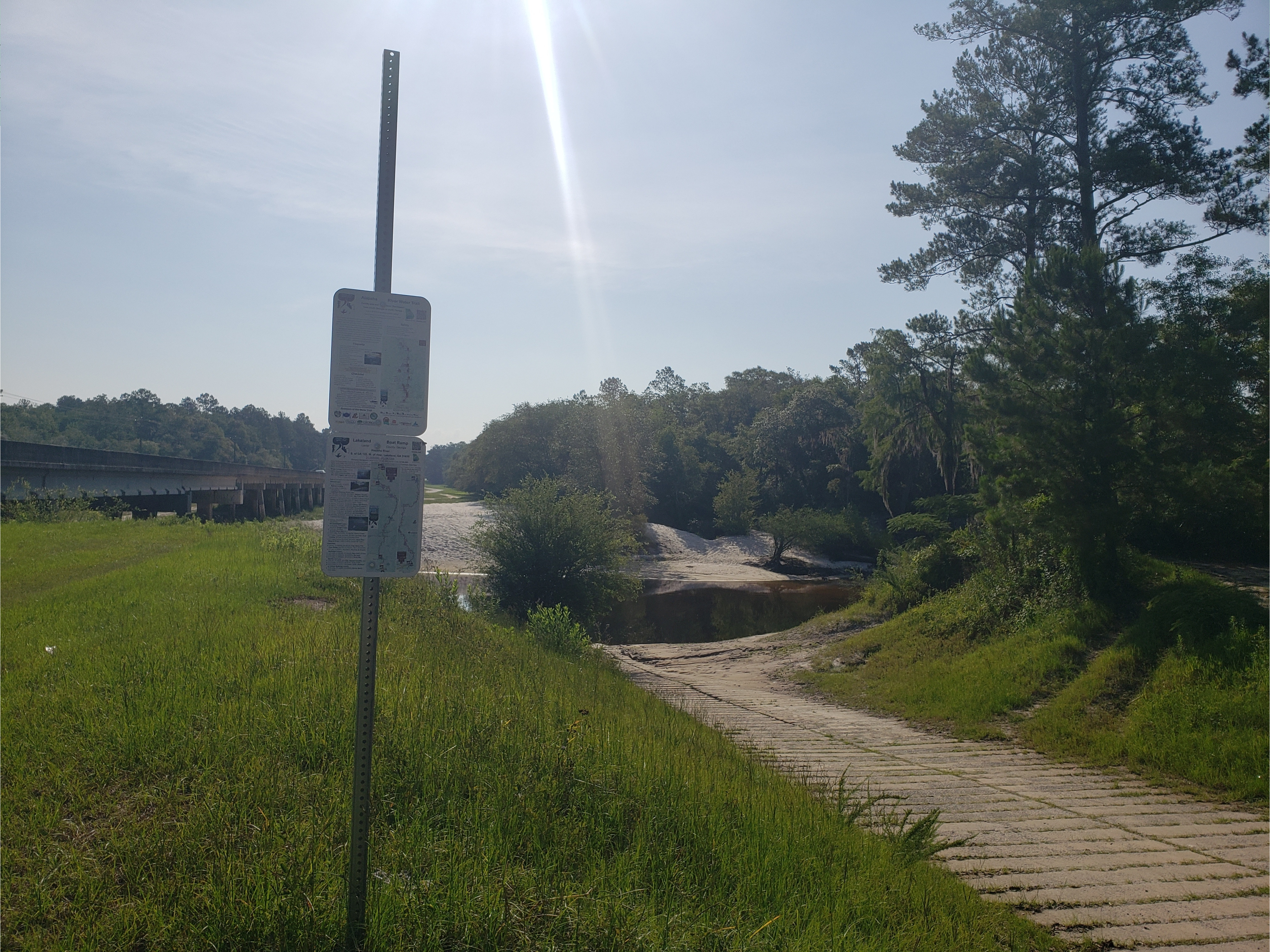 Lakeland Boat Ramp, Alapaha River @ GA 122 2022-06-16