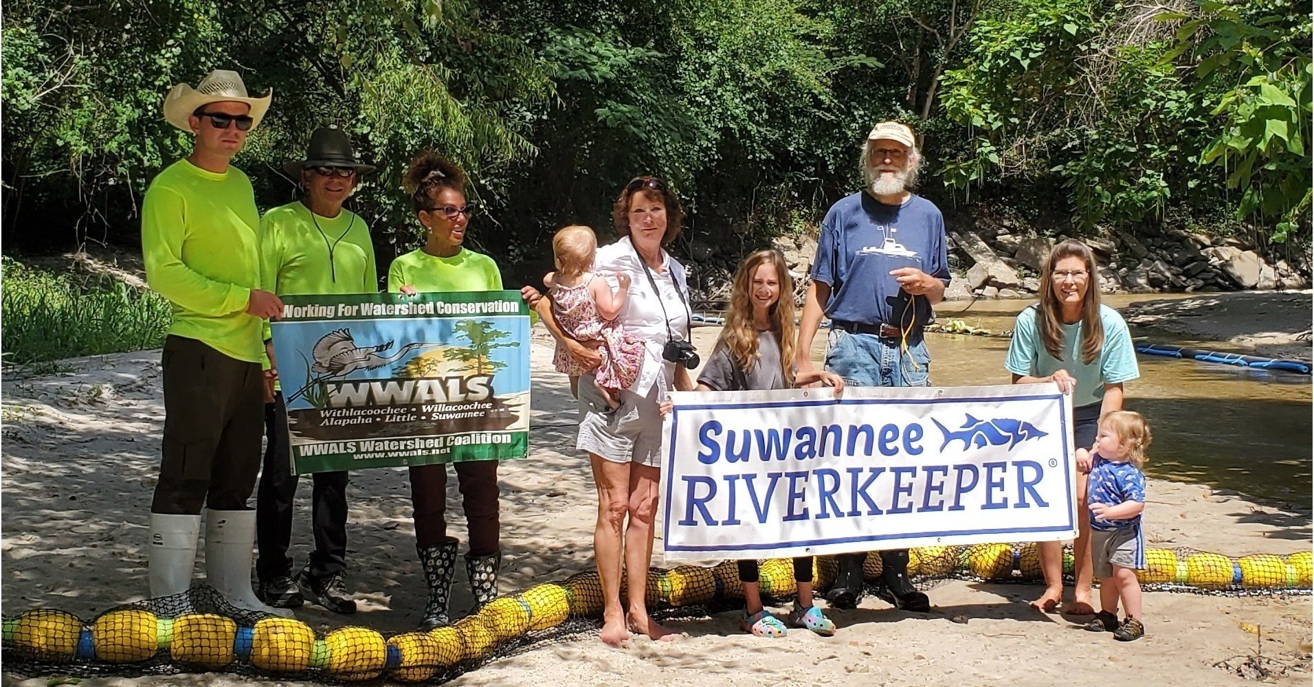 Banners with Suwannee Riverkeeper