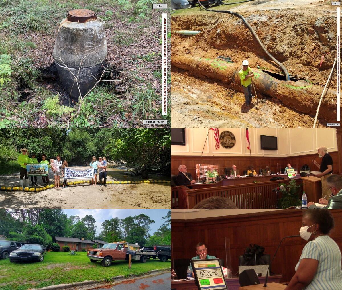 Valdosta Mayor and Council, trash boom, Holly Street