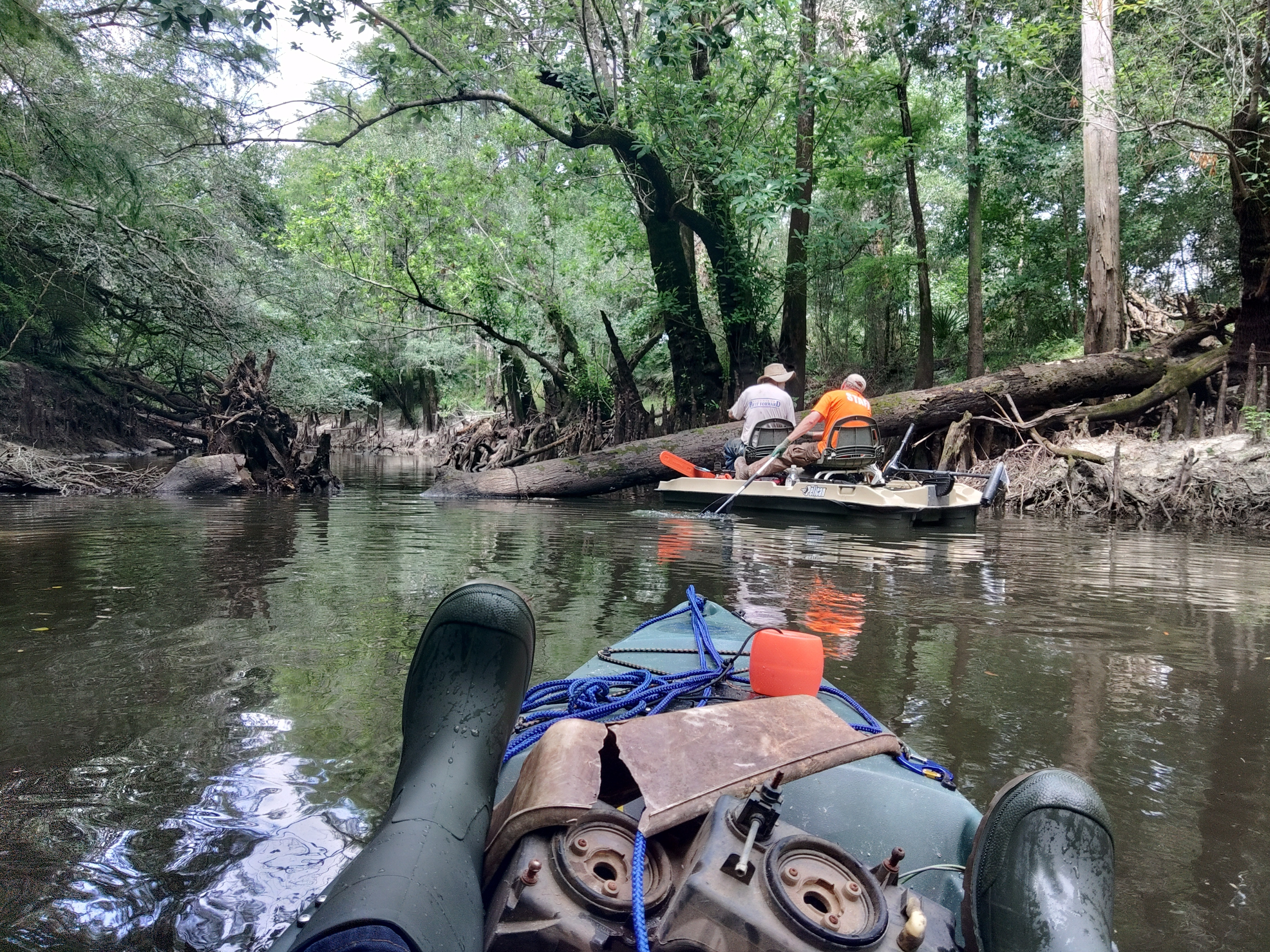 Second-Jam: John S. Quarterman sawing, Jesse Cole steering, in WWALS boat, 12:00:11 --Phil Royce