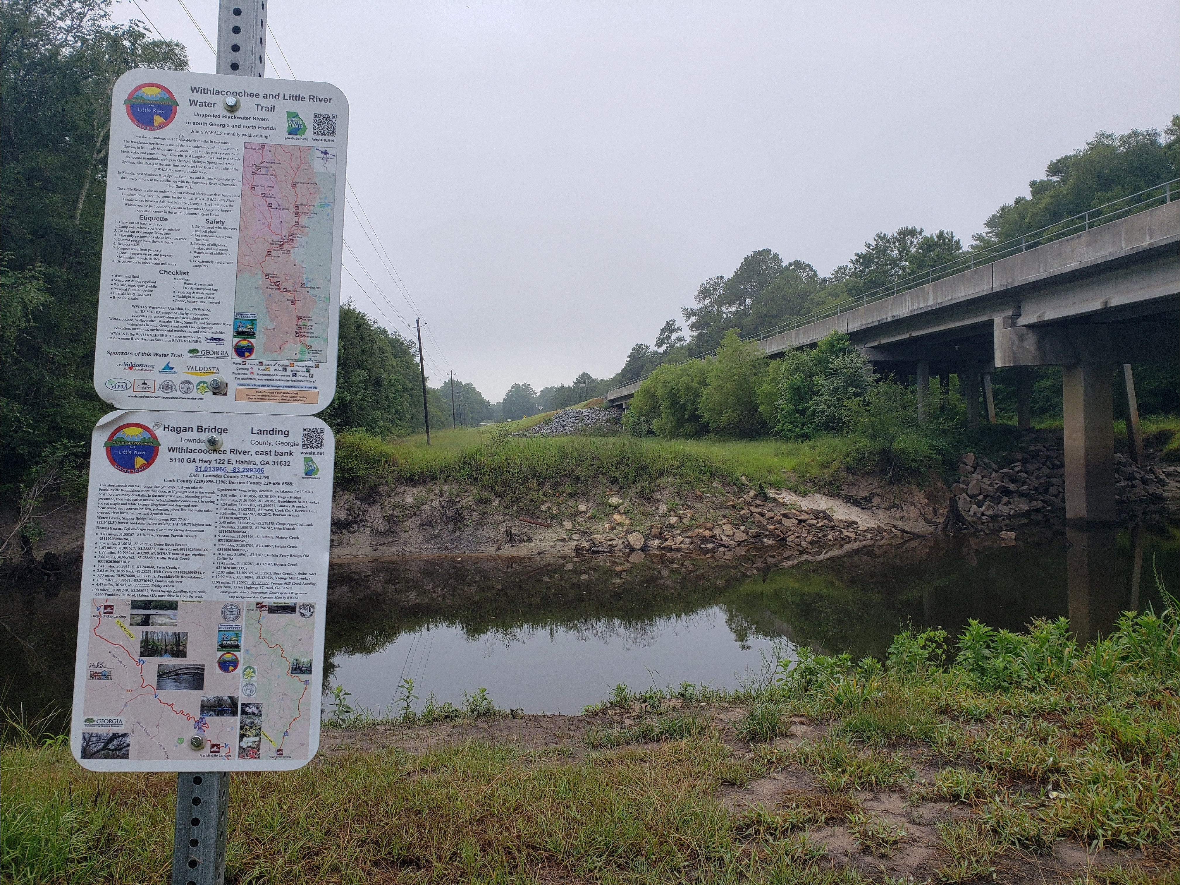 Hagan Bridge Landing, Withlacoochee River @ GA 122 2022-06-30