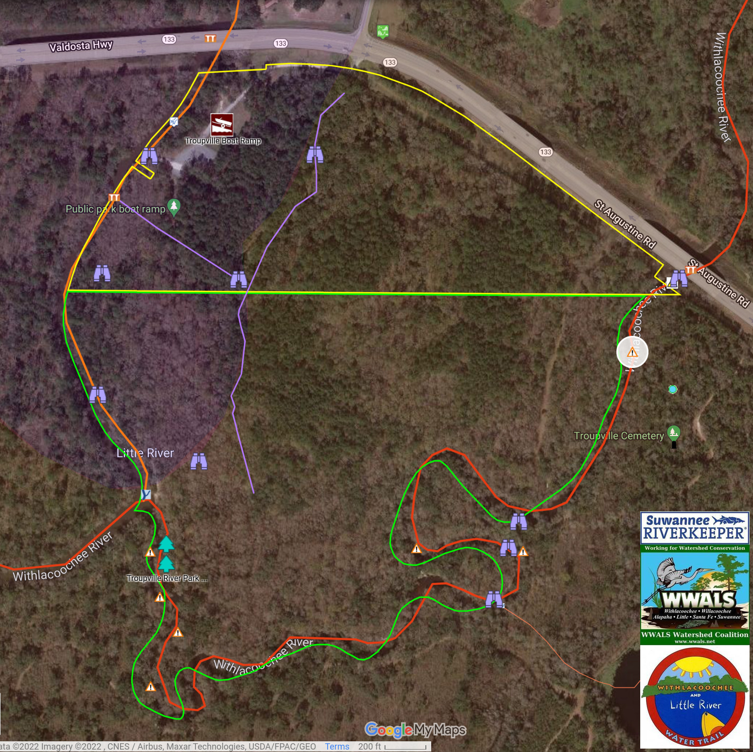 Map: Troupville River Park