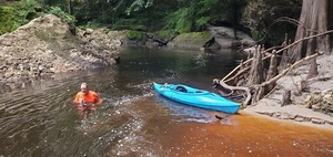 [Swimmer at Turket Falls, 12:34:39, 30.6043362, -83.0757413]