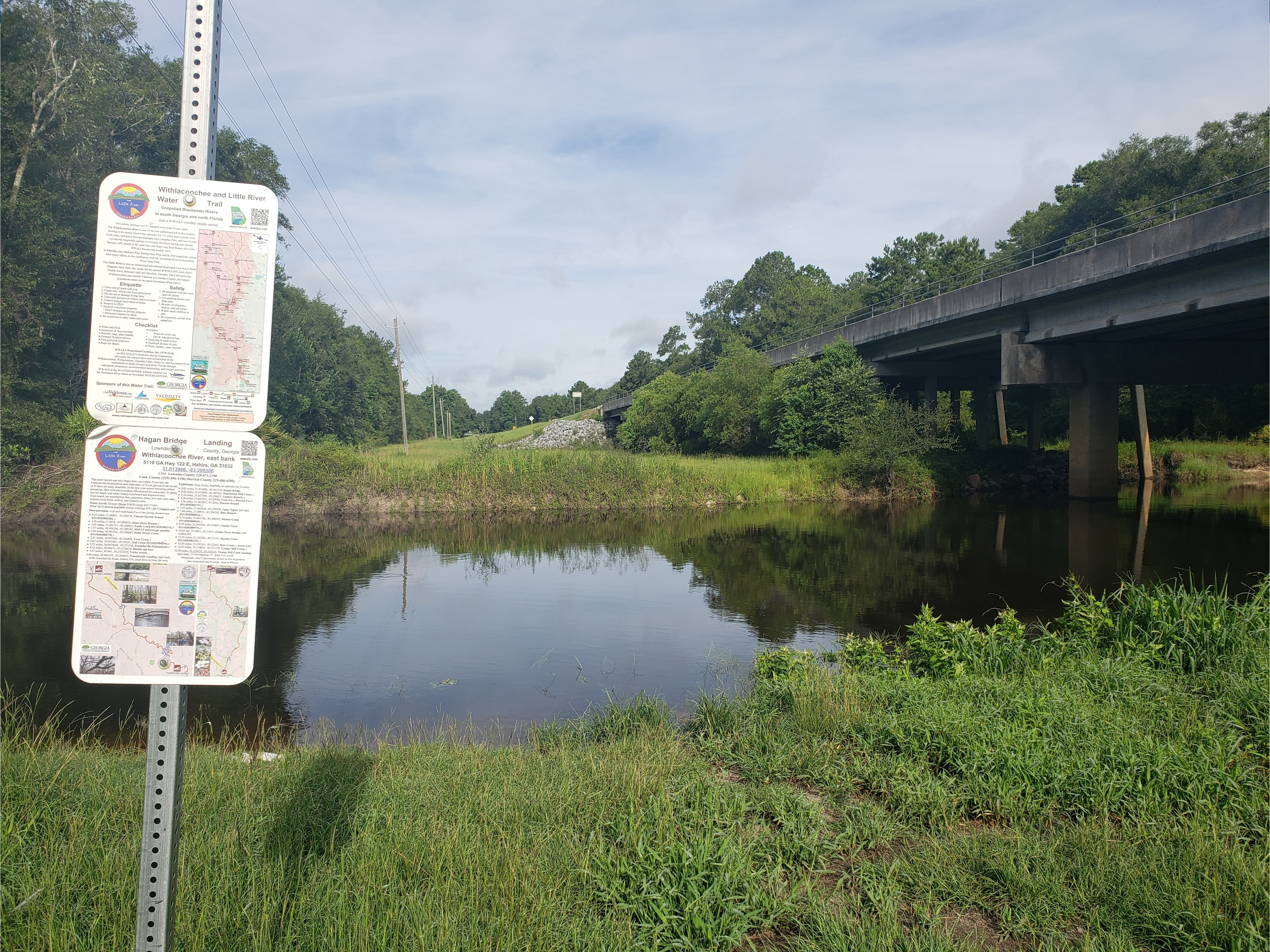 Hagan Bridge Landing, Withlacoochee River @ GA 122 2022-07-13