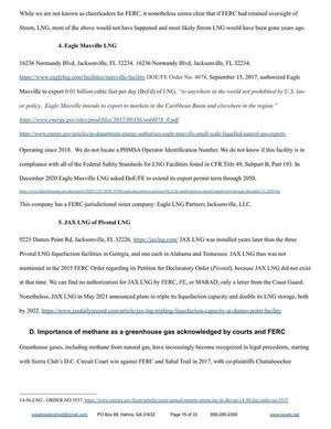 [D. Importance of methane as a greenhouse gas acknowledged by courts and FERC]