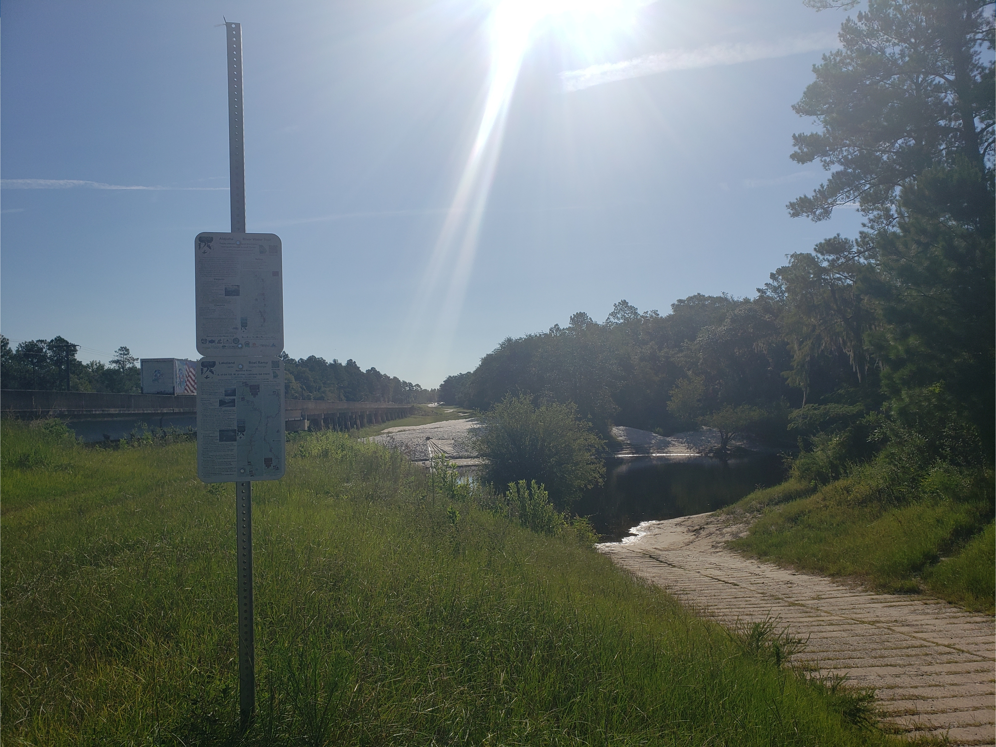 Lakeland Boat Ramp, Alapaha River @ GA 122 2022-08-04