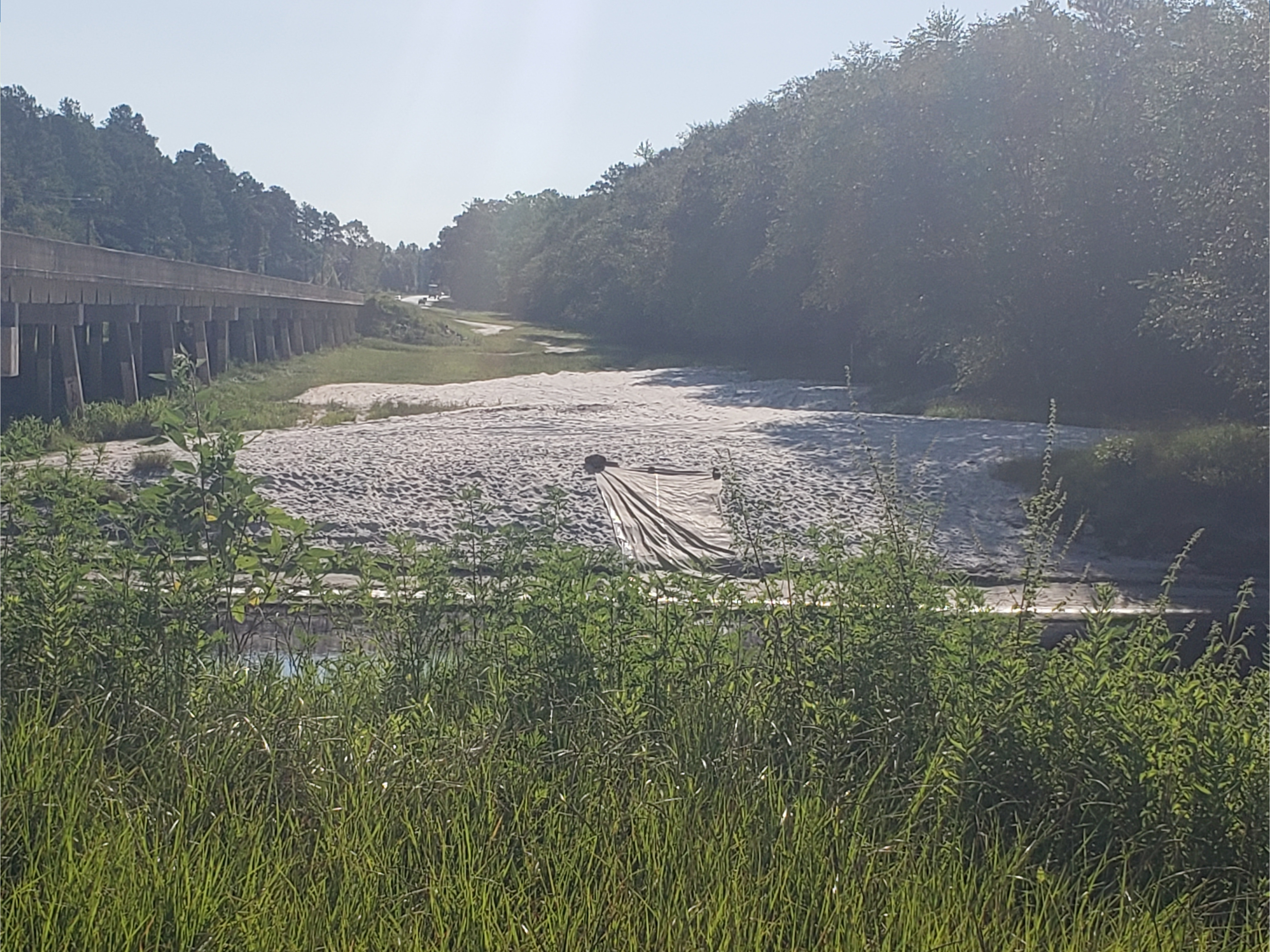 Tarp slide, Lakeland Boat Ramp 2022-08-04