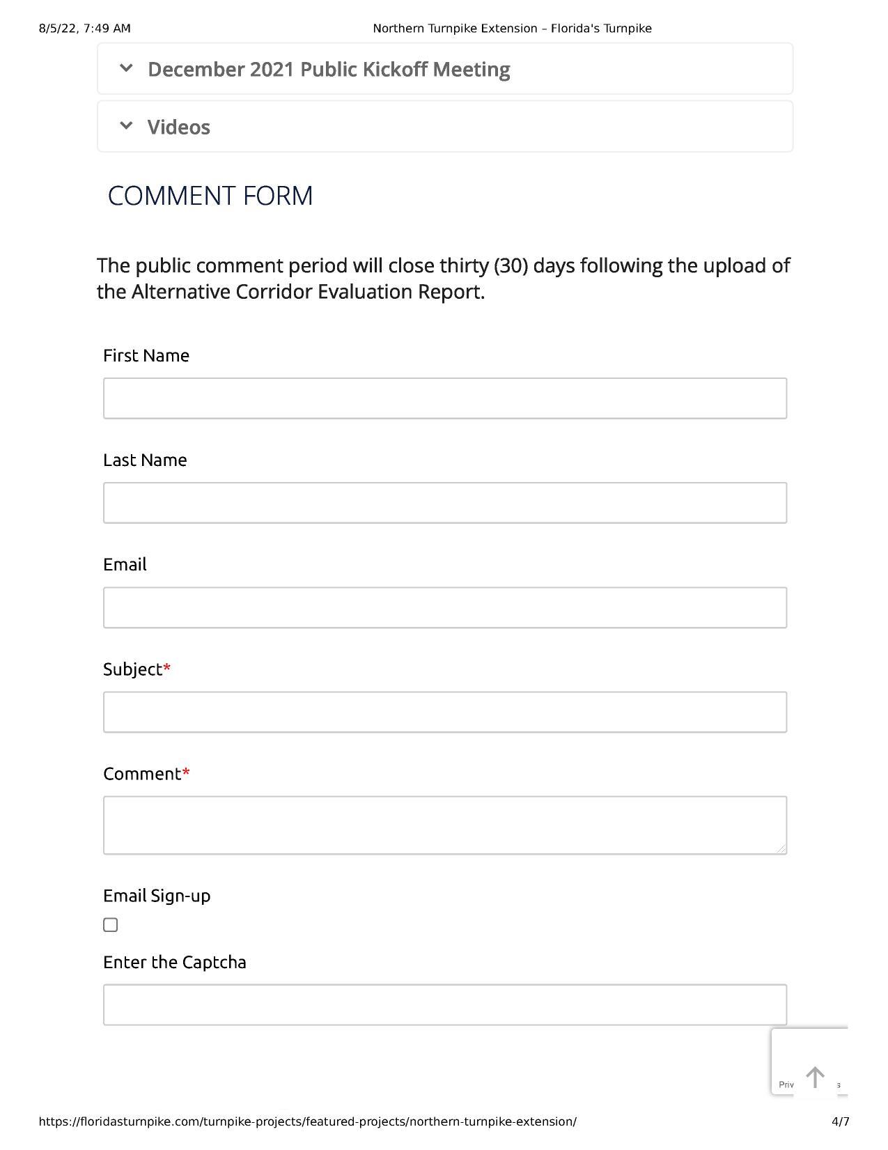 Comment Form