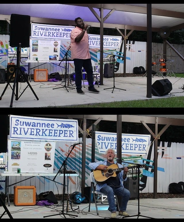 Judges Kenji Bolden and Joe Smothers @ Suwannee Riverkeeper Songwriting Contest, 20 August 2022