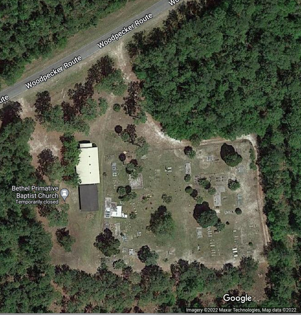 Boney Bluff Cemetery --Google Maps, 30.628095, -82.671475