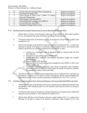 [IV.B. Notification and Assessment Requirements for Newly Identified SWMUs and AOCs]