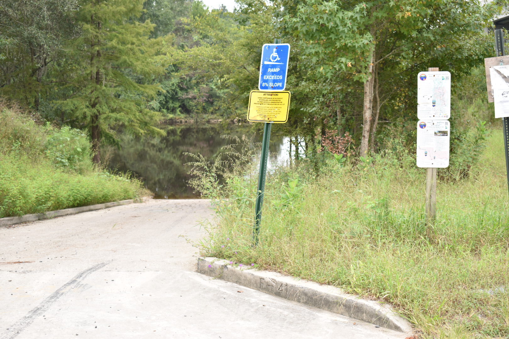 State Line Boat Ramp Sign, Withlacoochee River @ GA 133 2022-09-08