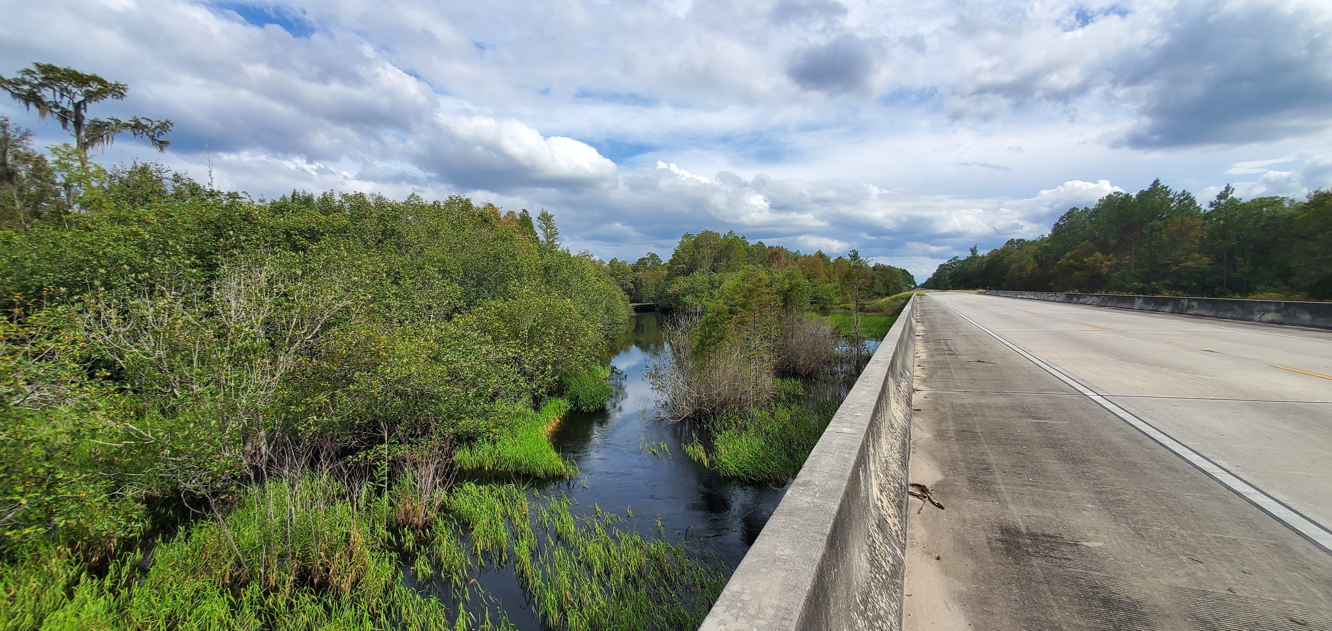 GA 94 Cypress Creek Bridge, west side looking north, 15:56:50, 30.6506087, -82.5304107