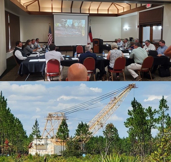 [DNR Board and Twin Pines dragline]