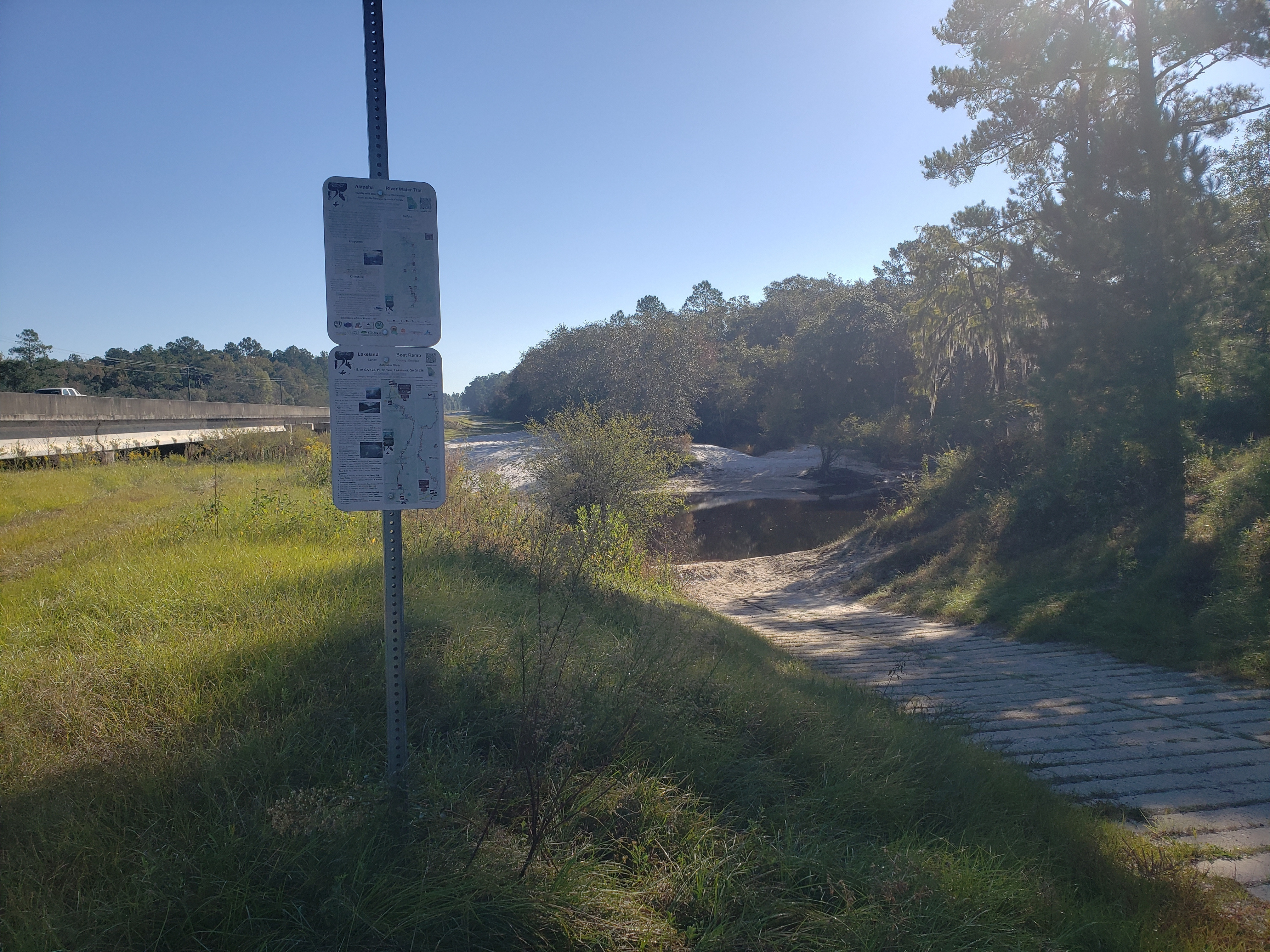 Lakeland Boat Ramp, Alapaha River @ GA 122 2022-10-06