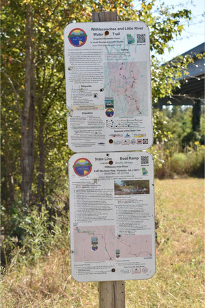 [WLRWT signs, State Line Boat Ramp, Withlacoochee River 2022-10-06]